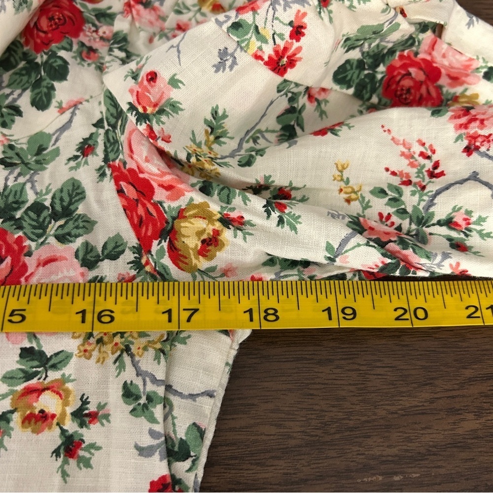 Vintage Jandabar Floral Elegance Midi Hand Made Cotton Autumn 🍂 Dress 4-6 - Picture 6 of 10